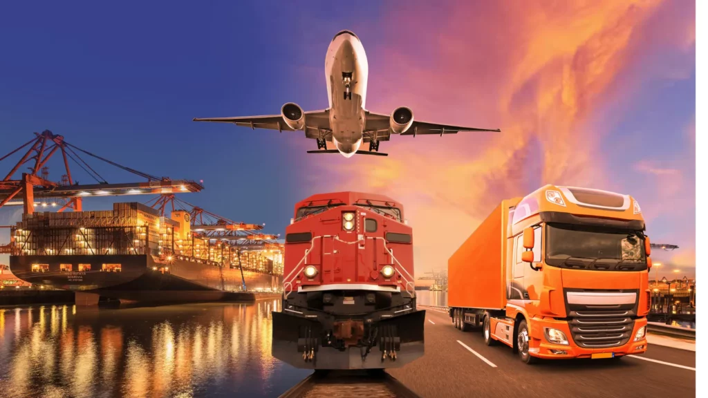 Multimodale Transportmittel – Beispiel für den Einsatz von Echtzeitsystemen in Logistik und Verkehr.